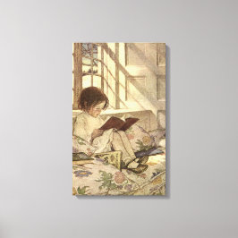  kind Een boek lezen, Jessie Willcox Smith Canvas Afdruk