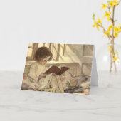  kind Een boek lezen, Jessie Willcox Smith Kaart (Gele Bloem)