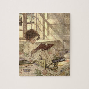  kind Een boek lezen, Jessie Willcox Smith Legpuzzel