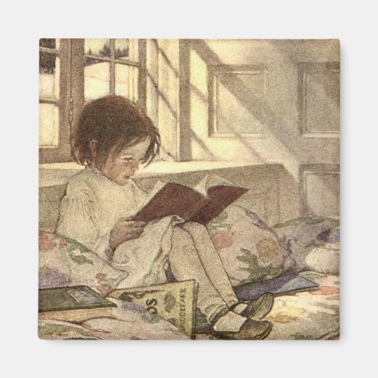  kind Een boek lezen, Jessie Willcox Smith Magneet (Voorkant)