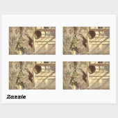  kind Een boek lezen, Jessie Willcox Smith Rechthoekige Sticker (Vel)