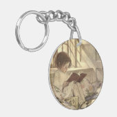  kind Een boek lezen, Jessie Willcox Smith Sleutelhanger (Voorkant Links)