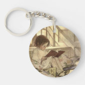  kind Een boek lezen, Jessie Willcox Smith Sleutelhanger (Voorkant)