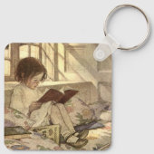 kind Een boek lezen, Jessie Willcox Smith Sleutelhanger (Achterkant)