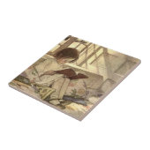  kind Een boek lezen, Jessie Willcox Smith Tegeltje (Zijkant)