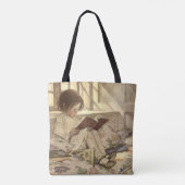  kind Een boek lezen, Jessie Willcox Smith Tote Bag (Achterkant)