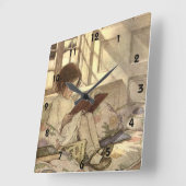  kind Een boek lezen, Jessie Willcox Smith Vierkante Klok (Hoek)