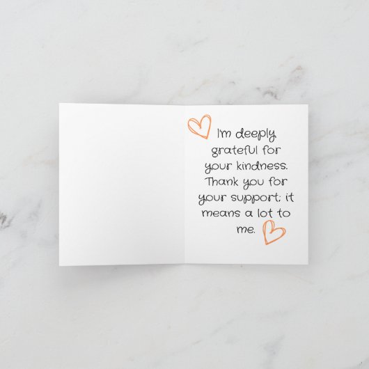 Kind Een Latte Koffie Dank je Kaarten (Binnen)