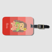 Kind Egel-smeltbloemen Koraalstrips Bagagelabel (Voorkant (horizontaal))