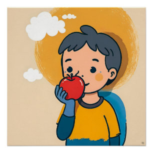 Kind en appel Poster