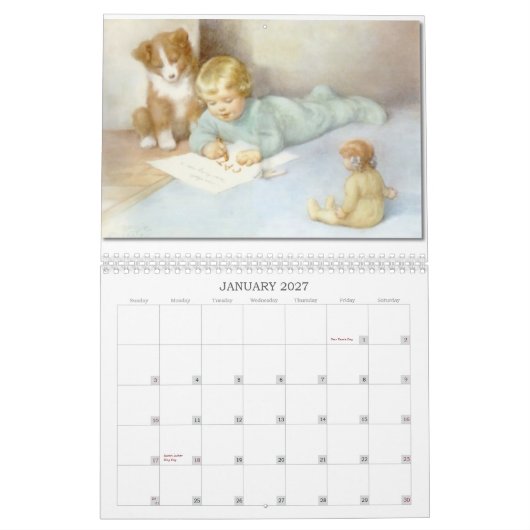Kind- en Baby-Print agenda Kalender (Jan 2027)