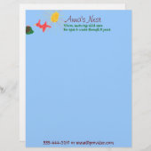 Kind- en borstkas gepersonaliseerd briefhoofd (Voorkant / Achterkant)