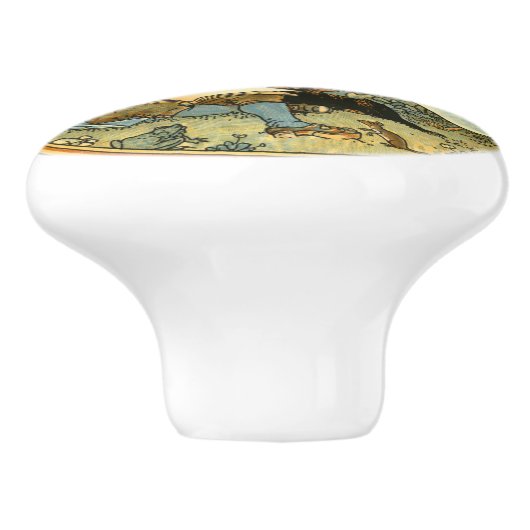  kind en dieren door Walter Crane Keramische Knop (Zijkant)