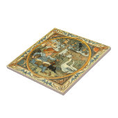  kind en dieren door Walter Crane Tegeltje (Zijkant)