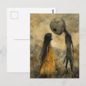 Kind en een monster briefkaart (Voorkant / Achterkant)