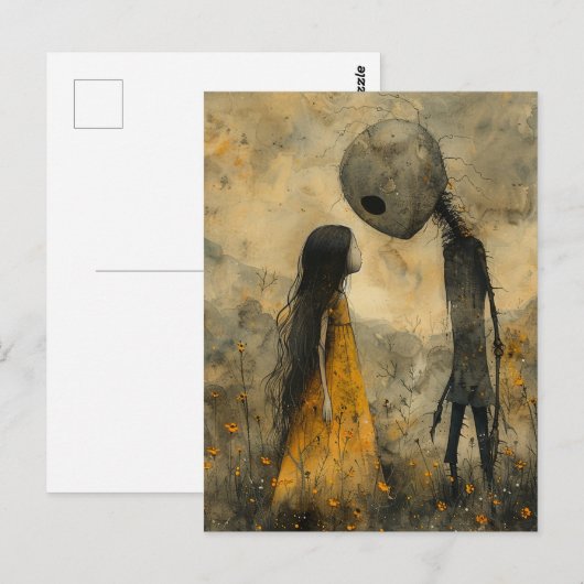 Kind en een monster briefkaart (Voorkant / Achterkant)