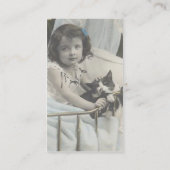  kind en kat visitekaartje (Achterkant)