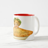  kind en kind tweekleurige koffiemok (Voorkant rechts)