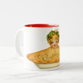  kind en kind tweekleurige koffiemok (Voorkant links)