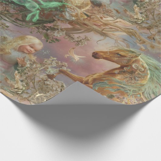 Kind en Paard Cadeaupapier (Hoek)