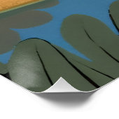 Kind en papieren boot Poster (Hoek)