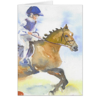 Kind- en pony-springen