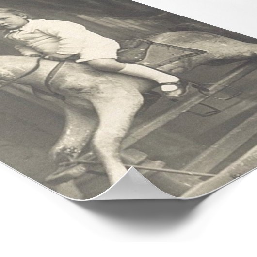 Kind- en Rockpaard Poster (Hoek)