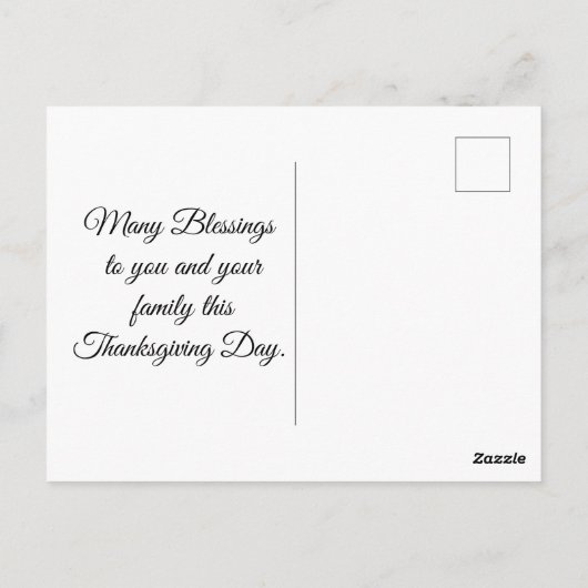  kind en Turkije Briefkaart (Achterkant)