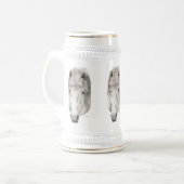 Kind Eyes - IJslandse paarden Bierpul (Voorkant links)