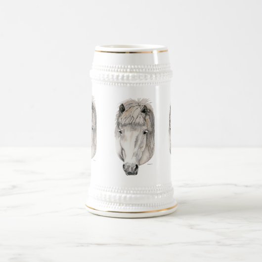 Kind Eyes - IJslandse paarden Bierpul (Center)