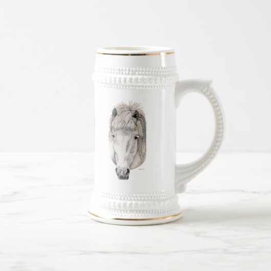 Kind Eyes - IJslandse paarden Bierpul (Rechts)