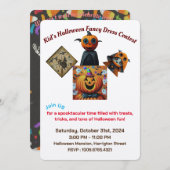 Kind Fancy-Dress Halloween Party Contest Kaart (Voorkant / Achterkant)