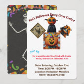 Kind Fancy-Dress Halloween Party Contest Kaart (Voorkant / Achterkant)