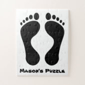 Kind - Feet Print Legpuzzel (Verticaal)