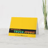 Kind Fire Truck Custom Happy Birthday Kaart (Achterkant)