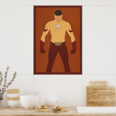 Kind Flash Wally West-minimalistisch Poster (Keuken)