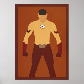 Kind Flash Wally West-minimalistisch Poster
