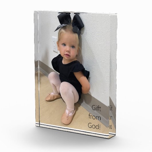 Kind foto geschenk van God Photo Block (Rechts)