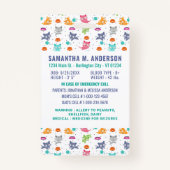 Kind Foto Noodsituatie ID Fun Kinder Identificatie Badge (Achterkant)