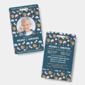 Kind Foto Noodsituatie ID Sport Kinder Identificat Badge (Front & Back)