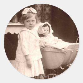  kind foto's met foto's ronde sticker