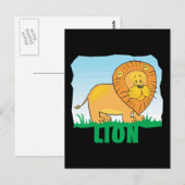 Kind Friendly Lion Briefkaart (Voorkant / Achterkant)