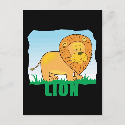 Kind Friendly Lion Briefkaart (Voorkant)