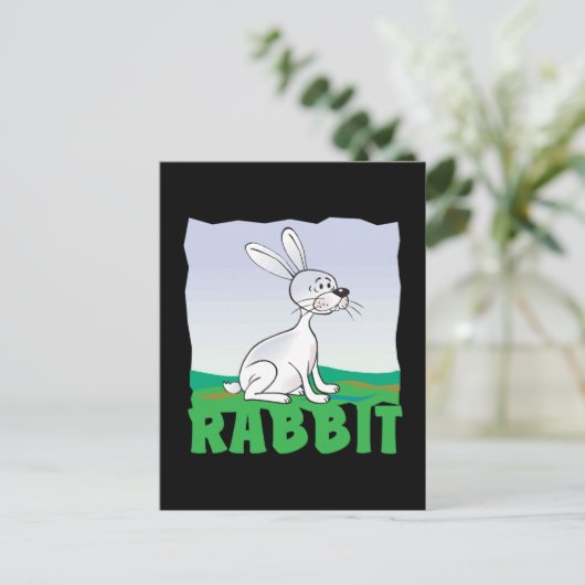 Kind Friendly Rabbit Briefkaart (Staand voorkant)