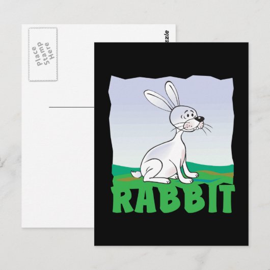 Kind Friendly Rabbit Briefkaart (Voorkant / Achterkant)