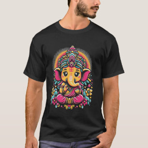Kind Ganesh Symbool Yoga Hindoe Olifant God Ganesh T-shirt