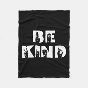Kind Gebarentaal Doof Bewustzijn ASL Fleece Deken