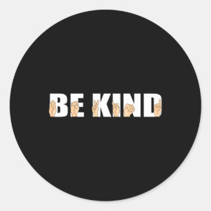 Kind Gebarentaal Doof Ronde Sticker