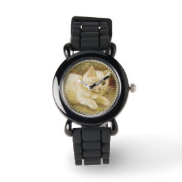 Kind  geïnspireerd Kitten Horloge