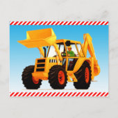 Kind Gele bouwgraaf Briefkaart (Voorkant)